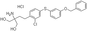 KRP-203，2-Amino-2-(2-(4-(3-benzyloxyphenylthio)-2-chlorophenyl)ethyl)-1,3-propanediol hydrochloride